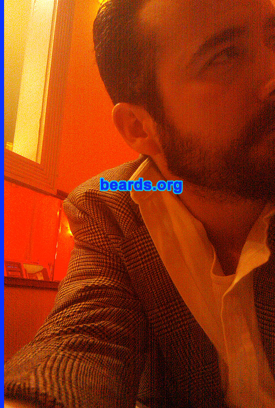 Jason L.
Bearded since: 1999. I am a dedicated, permanent beard grower.

Comments:
I've always been one to experiment with my physical appearance. Once the hair on my face started to grow it was all about fun. Started with a chin strap for a few years, went clean (stubbly) for a year, then grew it full for the long haul here. I shave it down mistakenly every other year or so and quickly realize the error of my ways. It's good to keep the hair fresh though.

How do I feel about my beard? I love it. I just wish I could figure out how to have my 'stache really long and not waxed nor in my food. Although having a messy ice cream beard in the summer can be fun. I just feel naked without it nowadays. Just part of who I am, nothing special.
Keywords: full_beard