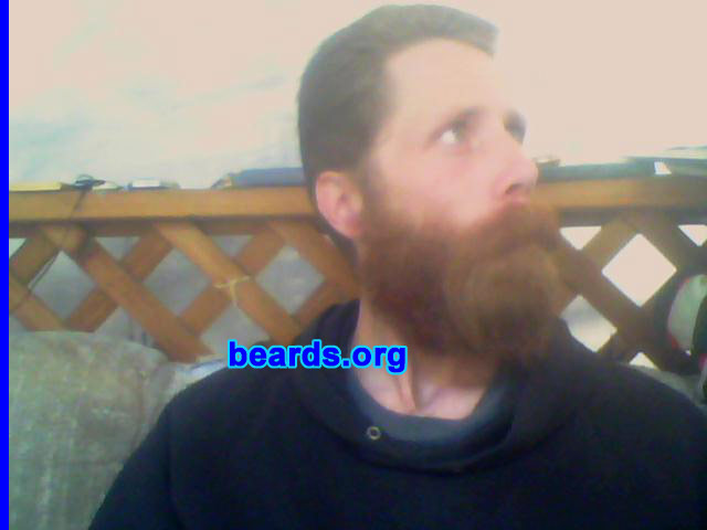 JonPaul C.
Bearded since: 1993, off and on. I am a dedicated, permanent beard grower.

Comments:
Why did I grow my beard? Three reasons.
1: I have a weak chin.
2: Beards are awesome.
3: Evolution or God, they both agree, men are to have beards.

How do I feel about my beard? I actually have pride in my beard. It's not the biggest, it's not the best... but it's mine.
Keywords: full_beard