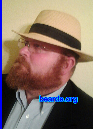 Kelly
Bearded since: 1993. I am an experimental beard grower.

Comments:
Why did I grow my beard? Upcoming contest in Northern California.

How do I feel about my beard? It is a work in progress. It changes weekly.
Keywords: full_beard