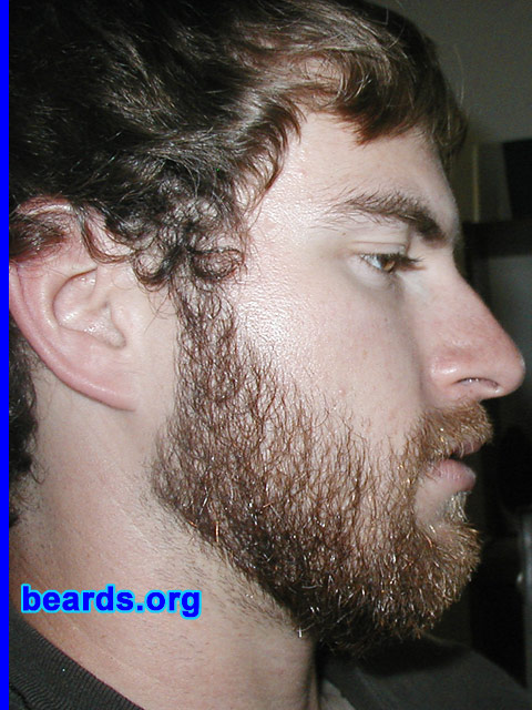 Matt
Bearded since: 2007.  I am an experimental beard grower.

Comments:
I grew my beard because:  I dont know...To attract better chicks.

How do I feel about my beard?  I'm tired of food and drink getting stuck in it.
Keywords: full_beard
