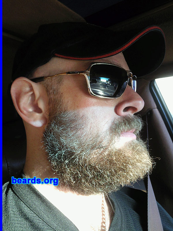 Matt
Bearded since: 1993. I am a dedicated, permanent beard grower.

Comments:
I've had many different styles which I have received all kinds of attention, mostly good, some negative, but oh well! Am a permanent beard grower, the longer the better! I am bummed it's going gray. Wish it were higher on my face, but love it anyway! A beard represents true manhood!
Keywords: full_beard