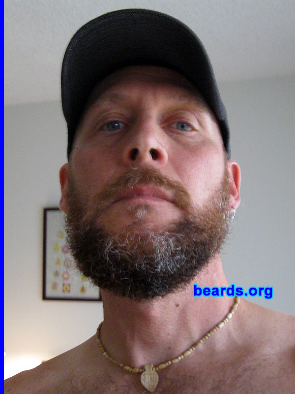 Mark
Bearded since: 2009.  I am a dedicated, permanent beard grower.

Comments:
Experimented for numerous years.  Finally decided to become a permanent beard grower. My current gig allowed the opportunity to let it grow as long as I wanted. I like it a lot, even though I receive mixed reactions about it.

How do I feel about my beard?  Makes me feel mature and masculine. It's just another part of being a man.
Keywords: full_beard