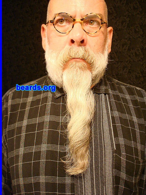 Michael K.
Bearded since: 1972. I am a dedicated, permanent beard grower.

Comments:
I grew my beard because I came from a bearded family and it was just the natural thing to do. Never considered shaving as an option.

How do I feel about my beard? Happy with it, I guess.  Don't think about it much as it's just there.
Keywords: full_beard
