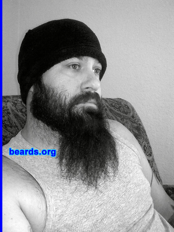 Mike
Bearded since: 2000. I am a dedicated, permanent beard grower.

Comments:
I feel that men were given the ability to grow a beard for a reason. I feel every man should grow a beard if they can, or at least sport what you've got. It's one of the symbols we were given of masculinity.

How do I feel about my beard? I love my beard. It's pretty thick and it's always grown pretty fast. I was able to grow pretty good beard by fifteen or sixteen years old.  Of course, over the years it's thickened up and gotten even better.
Keywords: full_beard