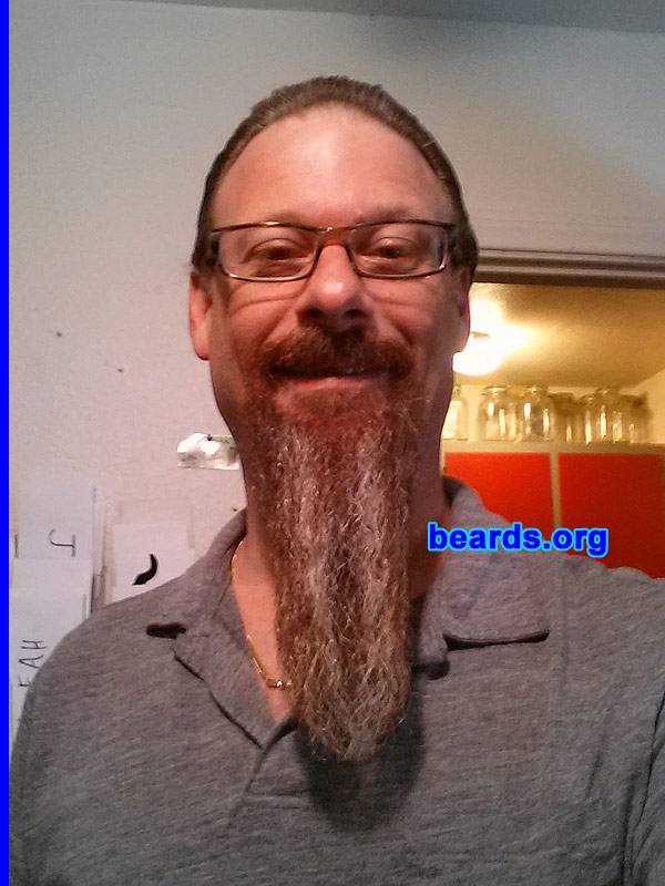 Martin
Bearded since: 1995. I am a dedicated, permanent beard grower.

Comments:
I grew my beard because now I can, not having to deal with how I appear at work.

How do I feel about my beard? I love it.
Keywords: goatee_mustache