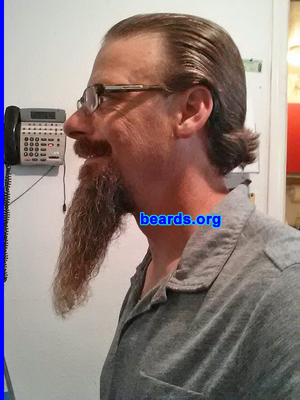 Martin
Bearded since: 1995. I am a dedicated, permanent beard grower.

Comments:
I grew my beard because now I can, not having to deal with how I appear at work.

How do I feel about my beard? I love it.
Keywords: goatee_mustache