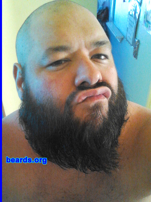 Mark B.
Bearded since: 2012. I am an experimental beard grower.

Comments:
I've always wanted to grow a beard, but I never really tried to.  One day I woke up and decided that I wasn't going to shave anymore and that's when I began my growth.

How do I feel about m y beard? I love my beard. I can't wait for it to get longer.
Keywords: full_beard