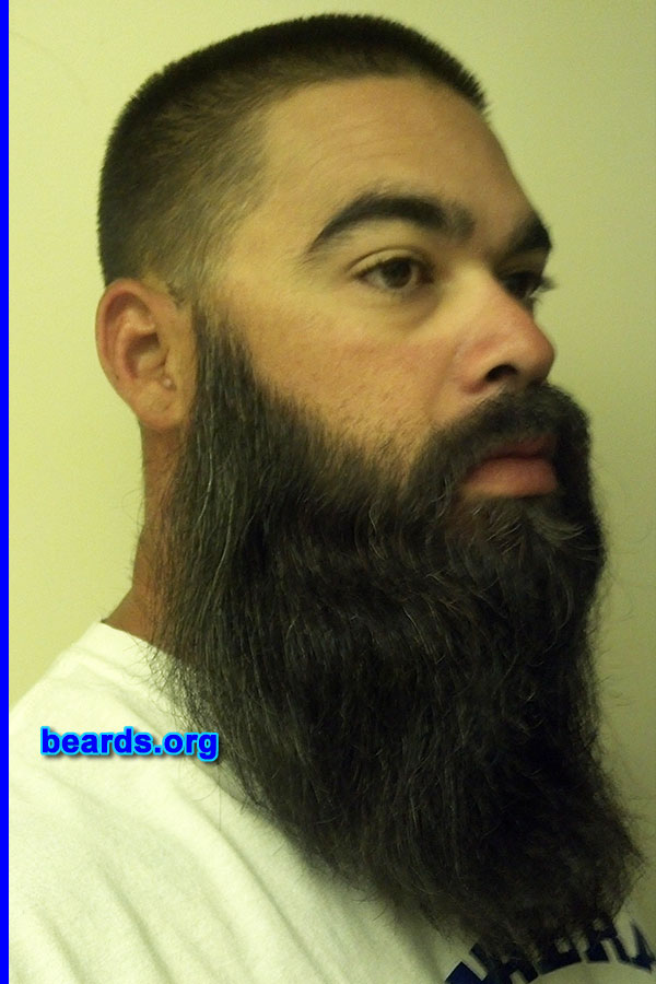 Matt G.
Bearded since: 2012. I am a dedicated, permanent beard grower.

Comments:
Why did I grow my beard? I Grew my beard because That's what a man should do.

How do I feel about my beard/ I feel confident about my beard.
Keywords: full_beard