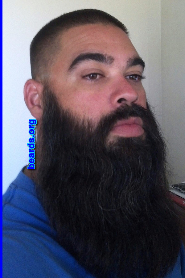 Matt G.
Bearded since: 2012. I am a dedicated, permanent beard grower.

Comments:
Why did I grow my beard? I Grew my beard because That's what a man should do.

How do I feel about my beard/ I feel confident about my beard. 
Keywords: full_beard