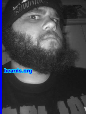 Nick K.
Bearded since: 2008.  I am a dedicated, permanent beard grower.

Comments:
I grew my beard less than a year ago.  I should have grown one years ago.

How do I feel about my beard?  It's rad.  And if someone has a problem with it, my beard will fight them!!  And win!

I do not believe in razors and I will never shave this beard off!  No chicks, and not even a wildfire will get rid of it.
Keywords: full_beard