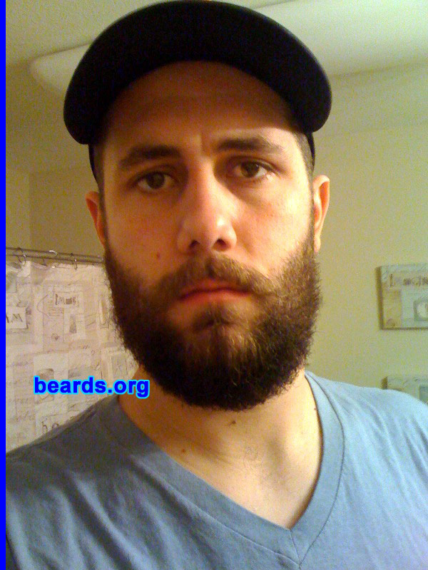 Nathan
Bearded since: 2007. I am a dedicated, permanent beard grower.

Comments:
I had always liked facial hair.  So as soon as I was able to grow a beard, I gave it a shot.

How do I feel about my beard? I love my beard, especially when it gets long enough to mess with it.
Keywords: full_beard