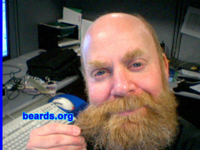 Paul
Bearded since: 1980. I am a dedicated, permanent beard grower.

Comments:
I grew my beard to cover my multitude of chins.

It is very thick / dense. I can't let it get too long or it starts to hurt when I sleep on it.
Keywords: full_beard