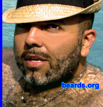 Reza Khan
Bearded since: 1996.  I am a dedicated, permanent beard grower.

Comments:
I grew my beard because I Iike fur on my face.

How do I feel about my beard?  It's flattering and I like the feel.
Keywords: full_beard