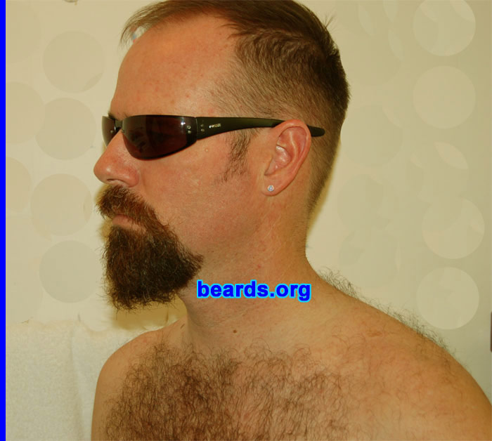 Russell
Bearded since: 1980. I am a dedicated, permanent beard grower.

Comments:
I grew my beard because beards are so male and I wanted to celebrate my masculinity.

How do I feel about my beard? Always looking for ways to make it different.
Keywords: goatee_mustache