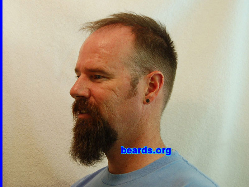 Russell
Bearded since: 1980. I am a dedicated, permanent beard grower.

Comments:
I grew my beard because beards are so male and I wanted to celebrate my masculinity.

How do I feel about my beard? Always looking for ways to make it different.
Keywords: goatee_mustache