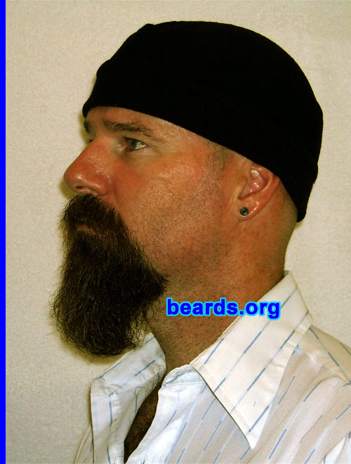 Russell
Bearded since: 1980. I am a dedicated, permanent beard grower.

Comments:
I grew my beard because beards are so male and I wanted to celebrate my masculinity.

How do I feel about my beard? I feel more confident with a beard! I can't see myself without one as I get older. 
Keywords: goatee_mustache