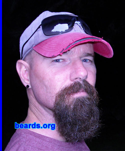 Russell
Bearded since: 1980. I am a dedicated, permanent beard grower.

Comments:
I grew my beard because beards are so male and I wanted to celebrate my masculinity.

How do I feel about my beard? I feel more confident with a beard! I can't see myself without one as I get older. 
Keywords: goatee_mustache