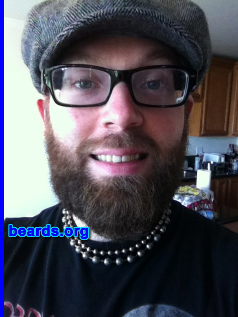 Ryan N.
Bearded since: 2009. I am an experimental beard grower.

Comments:
Why did I grow my beard? I love the feeling of having a beard, both physically and mentally. It's just outright manly. I get bored sometimes with how I look. So I love changing the way my facial hair looks. Usually, I'll just keep a fu manchu mustache, combined with a long goatee. But occasionally, I'll just let it all grow out. I love the feeling of growing a beard. You feel just that much manlier. Plus, shaving is a real hassle. My wife would constantly tell me to clean up the mess I left in the bathroom after shaving. Also, I just read that growing a beard helps keep your skin younger and healthier; especially with blocking it from direct sunlight, which there is plenty of here in SoCal.

How do I feel about my beard? I love it!  I'm mostly satisfied with my beard. I wish it were thicker, and softer, but I'm not going to complain. Some men can't even grow a beard, which is sad for any guy. 
Keywords: full_beard