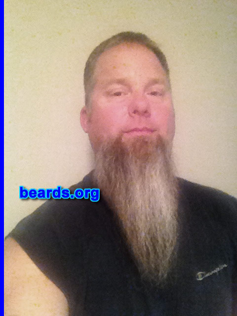 Steve
Bearded since: 2011. I am a dedicated, permanent beard grower.

Comments:
Why did I grow my beard? To see how crazy it could get.

How do I feel about my beard? I love it. 
Keywords: goatee_only