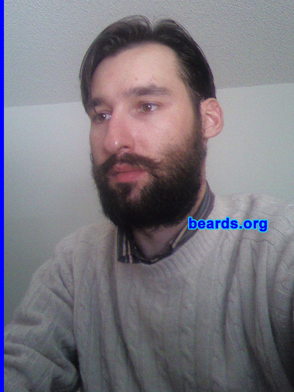 Wes
Bearded since:  1999.  I am an occasional or seasonal beard grower.

Comments:
My buddy was getting married, so I decided to let it go for the wedding. I'm pleased with the results.  As a plus, I managed to fool half the reception into thinking I was a Russian. Ha!

How do I feel about my beard?  I like it. The cheeks are a bit sparse, but with time it all evens out.
Keywords: full_beard
