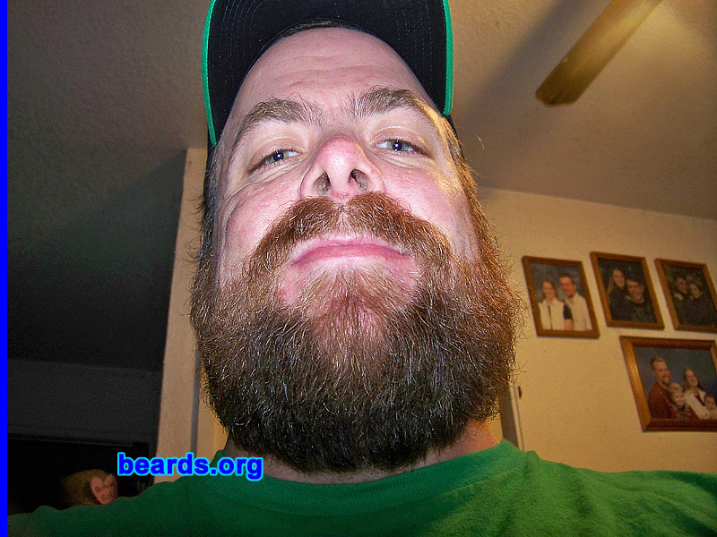 Yohn H.
Bearded since: 2000. I am an occasional or seasonal beard grower.

Comments:
I grew my beard because I love having facial hair. I wear a goetee most of the year. Around September I grow a full beard to play Santa at the school where I work.

How do I feel about my beard? I feel great, lots of comments on how thick it is.
Keywords: full_beard
