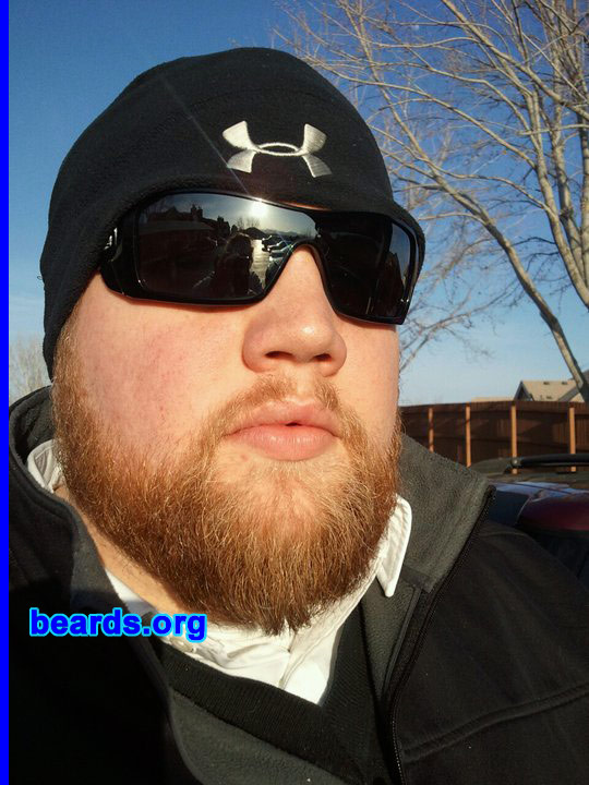 Chris
Bearded since: 2000. I am a dedicated, permanent beard grower.

Comments:
I grew my beard because I love the rugged manliness a good beard conveys. I was recently re-inspired to try to grow a full beard again thanks to Brett "The Diesel" Keisel. I'm also hoping to someday become a "featured beard" on this site.

How do I feel about my beard? I love the color and I love that it's not super tight or curly. Could use some thickness in the 'stache area, though. But it's not too shabby. 
Keywords: full_beard