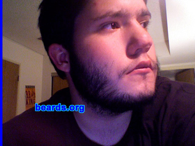 Drew M.
Bearded since: 2004.  I am a dedicated, permanent beard grower.

Comments:
I've been growing my beard because it makes me feel my age and it gives me a distinct look aside from all the other guys my age. I also think of it as a fashion statement as well!

How do I feel about my beard?  I'm very proud of being able to grow a full beard. I love every minute of it. I don't think I'd shave it off even if somebody paid me to. It is a part of who I am now and I can't picture myself not having one any time soon. I love having a beard because it makes me feel more grown up in a way. Plus it's comfortable.
Keywords: full_beard