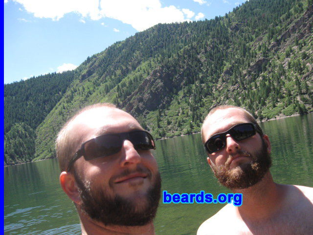 Eric
Bearded since: 2003.  I am a dedicated, permanent beard grower.

Comments:
I grew my beard because I love the beard.

How do I feel about my beard?  God gave it to me. Will never shave it off
Keywords: full_beard