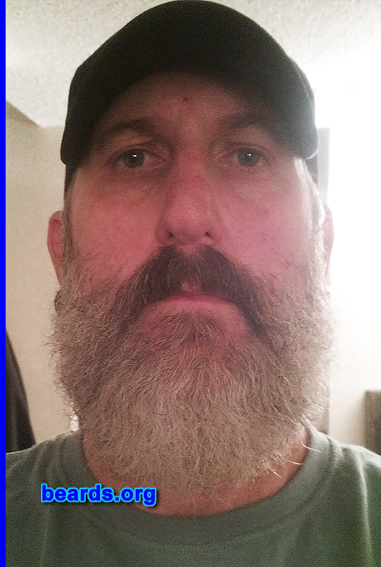 Ed
Bearded since: 1983. I am a dedicated, permanent beard grower.

Comments:
Why did I grow my beard? Always preferred facial hair. Bare faces are boring.

How do I feel about my beard? I wish I had gone fuller before it turned gray.
Keywords: full_beard