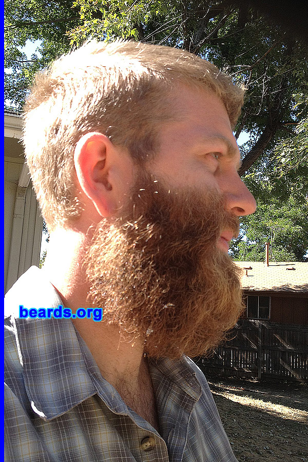 Justin D.
Bearded since: 2002. I am a dedicated, permanent beard grower.

Comments:
Why did I grow my beard? I turned thirty and really wanted to do it once.  But when it got to this level, I became hooked!

How do I feel about my beard? It's a beauty!
Keywords: full_beard