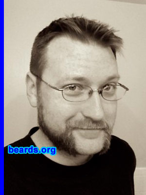 Keith L.
Bearded since: 2011. I am an occasional or seasonal beard grower.

Comments:
Shortly after high school I maintained a goatee and mustache shortly trimmed for over a decade. Then for Novembeard 2011, I started growing a full beard as a work thing. Then in February 2012, I started another and let it grow untouched (except to remove the "neard") 'til Cinco de Mustache (May 5). I received many compliments on the status of my beard after only two and half months. On Cinco de Mustache, I switched to the friendly mutton chops. I still receive compliments and the word "Epic" is usually thrown around.

How do I feel about my beard? At first, I found it different having only had a goatee and mustache since high school. At the two-month mark I really came to appreciate having it. I hear the only way to ensure a good looking beard is to have one first. That means let it grow, no matter what it looks like the first time. Then after two-three months you have a canvas to work with for trimming to really refine your beard.
Keywords: mutton_chops