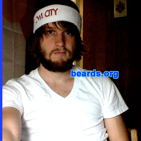 Scott
Bearded since: 2008.  I am an occasional or seasonal beard grower.

Comments:
I grew my beard because I'm nineteen and I can grow a better beard than my twenty-three year-old brother. It's the one thing I have over him.

How do I feel about my beard?  I kind of like how it's not completely full. It gives it a more scraggly look. A few girls have also shown interest in it. =)
Keywords: full_beard
