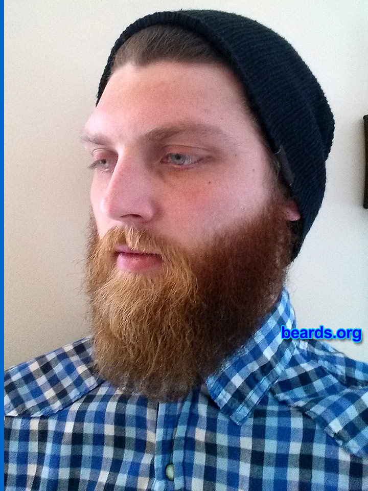 Dave
Bearded since: 2013. I am a dedicated, permanent beard grower.

Comments:
Why did I grow my beard? After I found a picture of my father with his full beard, I felt like it was the right thing to do.

How do I feel about my beard? I hope that one day it will be like my dad's beard.
Keywords: full_beard