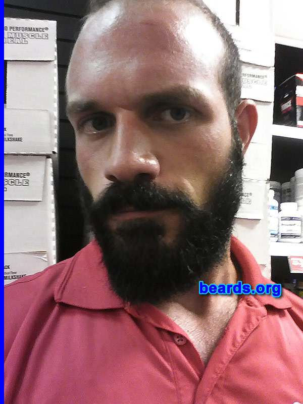 Eric C.
Bearded since: 2011. I am an occasional or seasonal beard grower.

Comments:
Why did I grow my beard? Feel more manly. :)

How do I feel about my beard? I love my beard.  Makes me stand out more.
Keywords: full_beard