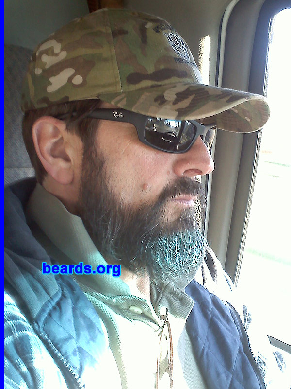Greg
Bearded since: 1985. I am an occasional or seasonal beard grower.

Comments:
Why did I grow my beard?  Went camping and just let it go.

How do I feel about my beard? I feel that my beard adds character and commitment.
Keywords: full_beard