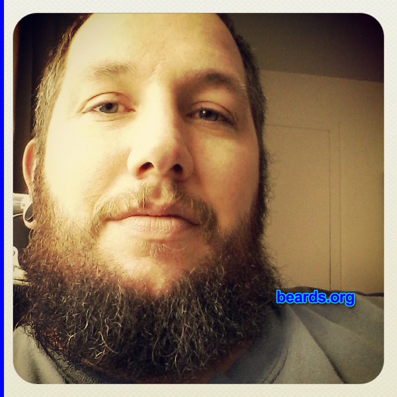 Gary G.
Bearded since: 2012. I am a dedicated, permanent beard grower.

Comments:
Why did I grow my beard? I love my beard.  It took a while to be able to grow my beard. I could aways grow the chin curtain, never the full beard. But 'til a few years ago I was able to on grow a mustache. So I decided in 2012 I was not going to shave the whole year.  Best decision I made.  After that I trimmed it here and there but don't think I could go without my beard. I love it so much I started making my own oils for it.
Keywords: full_beard