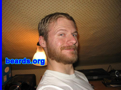Jerry
Bearded since: 2000.  I am a dedicated, permanent beard grower.

Comments:
I grew my beard because I have always been fascinated with beards since I was in about 6th grade. I grew it soon after I turned 21 and have had it ever since.

I like my beard a lot.  I just wish it were a little thicker and coarser and longer, although my current job won't permit a long beard.
Keywords: full_beard