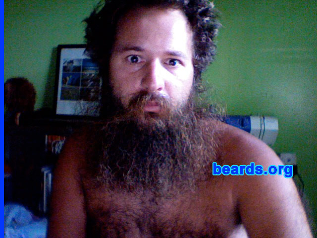 Jon P.
Bearded since: 2002.  I am a dedicated, permanent beard grower.

Comments:
I had chops, nice big mutton chops.  But then I got tired of shaving everyday.

How do I feel about my beard? I love it.
Keywords: full_beard