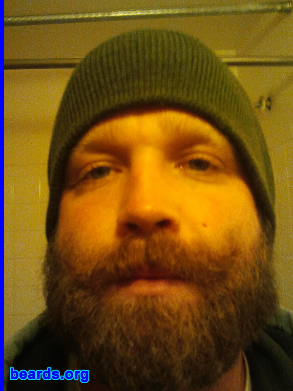 Jared B.
Bearded since: October 2012. I am an occasional or seasonal beard grower.

Comments:
Why did I grow my beard? Got out of the Army.  So now I can let my beard be free.

How do I feel about my beard? I love it. Every month it just looks better and better.
Keywords: full_beard