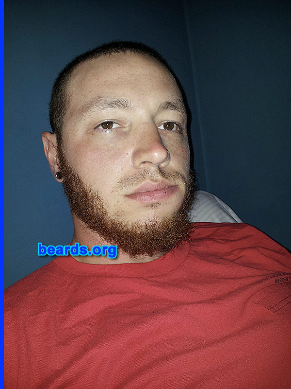 Jeremy
Bearded since: 2013. I am a dedicated, permanent beard grower.

Comments:
Why did I grow my beard/ I spent eight years in the active Army and was not allowed to grow a beard.  So now I am.

How do I feel about my beard? It's a bit thin but I'm not a hairy guy.
Keywords: chin_curtain