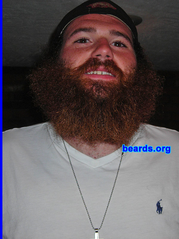 Nick
Bearded since: 2011. I am an occasional or seasonal beard grower.

Comments:
I grew my beard because it seemed like fun and it came in well.

How do I feel about my beard? It's very thick and curly. I love it. 
Keywords: full_beard