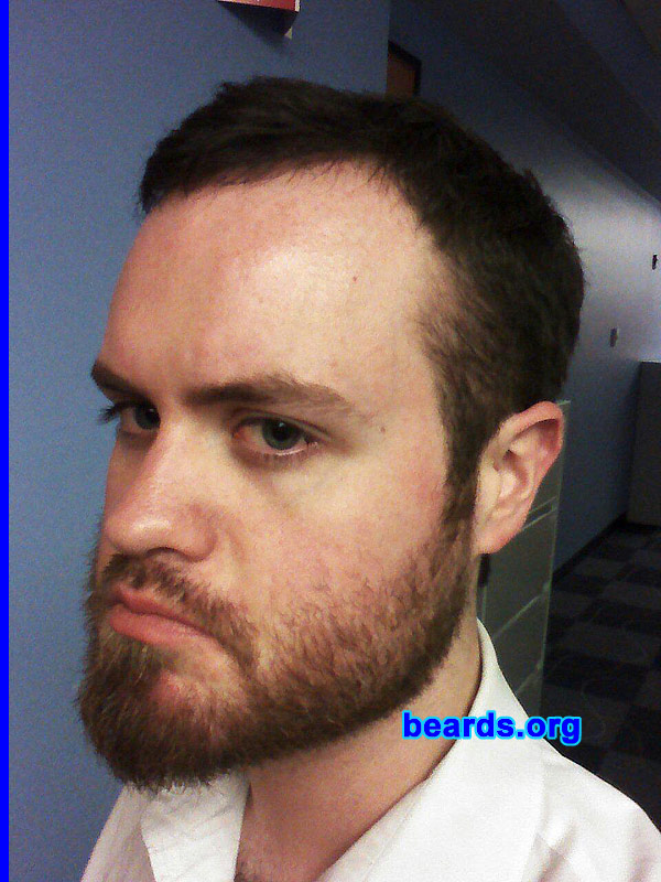 Stephen
Bearded since: 2012. I am a dedicated, permanent beard grower.

Comments:
I grew my beard because my face looks better with a beard and I've always wanted a curly mustache.

How do I feel about my beard? It's getting there.
Keywords: full_beard