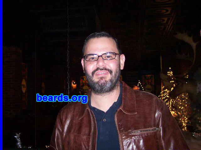 JosÃ©
Bearded since: 2001. I am a dedicated, permanent beard grower.

Comments:
I grew my beard because I wanted to feel and look older.

Love it. So far I have no plans on getting rid of it. Majority of friends and family also approve.
Keywords: full_beard