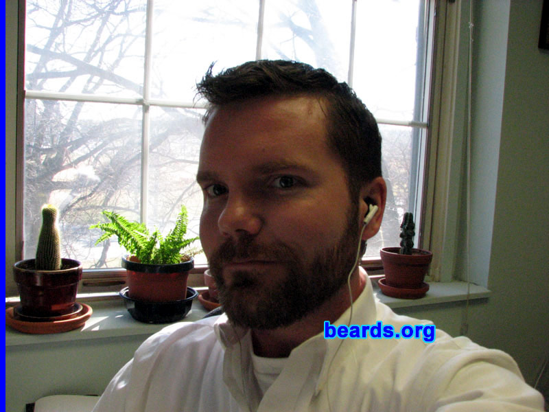 Jimbo
Bearded since: 1999.  I am an occasional or seasonal beard grower.

Comments:
I grew my beard because it keeps my face warm and moisturized, and everyone complains if I don't have a beard.

How do I feel about my beard?  I like it! It's getting a little grey on the chin, but I hope to grow into that.
Keywords: full_beard