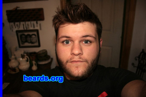 Alex Palmer
Bearded since: 2006.  I am an occasional or seasonal beard grower.

Comments:
I grew my beard because it made my face look less round and the guys don't seem to hate it.

How do I feel about my beard?  It's a little too patchy. I wish it would grow more on my lip area and mid-chin.
Keywords: full_beard
