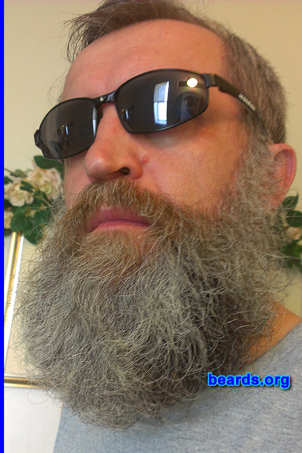 Alex
Bearded since: 1984. I am a dedicated, permanent beard grower.

Comments:
Why did I grow my beard? It just grew and I got tired of shaving.

How do I feel about my beard? Great!
Keywords: full_beard