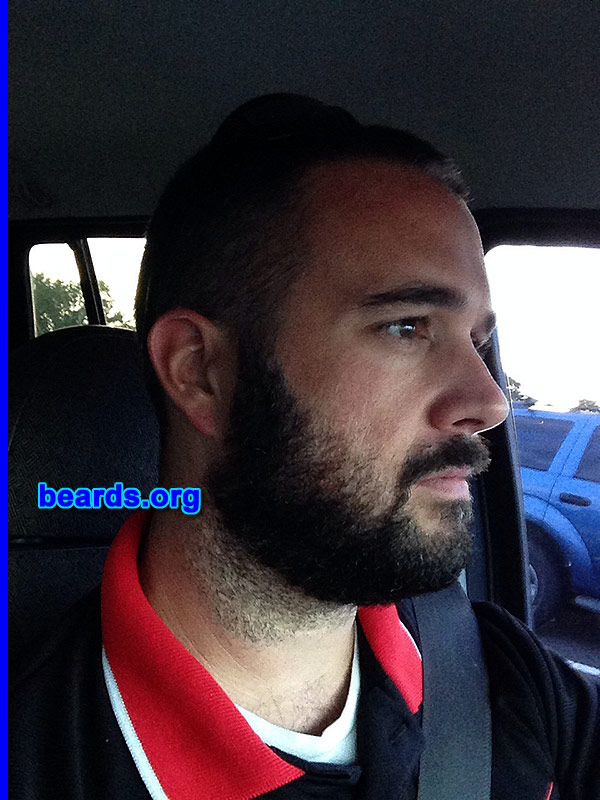 Aaron F.
Bearded since: 2013. I am an experimental beard grower.

Comments:
Why did I grow my beard? I want to grow a one-year beard. At the time of this photo I was twenty-five days in.

How do I feel about my beard? I love it.
Keywords: full_beard
