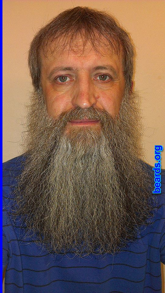 Alex
Bearded since: 1984. I am a dedicated, permanent beard grower.

Comments:
Why did I grow my beard? It just grew and I got tired of shaving.

How do I feel about my beard? Great!
Keywords: full_beard