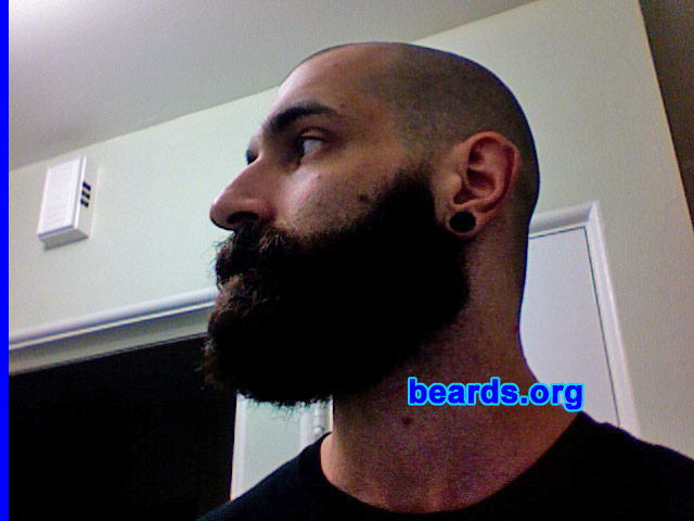 Bryan
Bearded since: 2002. I am an occasional or seasonal beard grower.

Comments:
I've always disliked shaving. I liked the way big, full beards looked and wanted to see if I could grow one.

How do I feel about my beard? Once I grew it, I felt as if that was the way that my face SHOULD look. Anytime I've been clean shaven since then, I've felt that I looked awkward.
Keywords: full_beard