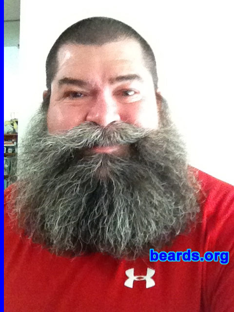 Bobby
Bearded since: 1995. I am a dedicated, permanent beard grower.

Comments:
Why did I grow my beard? I'm a man and it's what men do.  Now that I'm free to grow it as long as it'll go, that's my goal.  It is the most liberating thing I've ever done in my life

How do I feel about my beard? It has changed my life for the better.  People approach me differently I find and are more respectful, conversational and friendly for some reason. I've had men pull over as I was walking down the street, roll down the window and and say "DUDE!", rub their face, and give me thumbs up.  I love it. I love how people respond to me.  Not a day goes by that at least three-to-four men or women compliment me on it. I hope to NEVER SHAVE again!
Keywords: full_beard